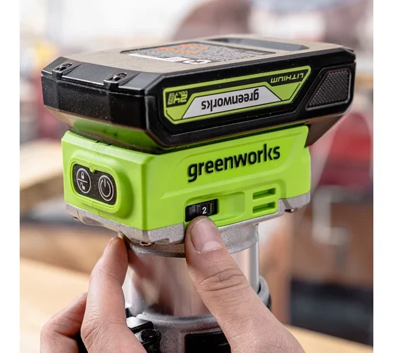  Фрезер аккумуляторный Greenworks G24RO 24V без АКБ и ЗУ