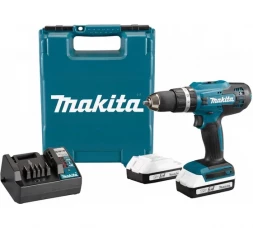 Дрель-шуруповерт ударная аккумуляторная Makita HP488D002 G-серия, 18В, 13мм, 42/24Нм (2x1,5Ач, з/у) 