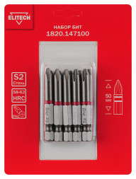 Биты PH2 50 мм, 10 шт ELITECH 1820.14710
