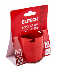 Коронка 73 мм WC Elitech 1820.169400 