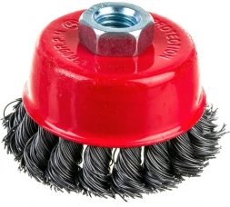 Щетка чашечная (75 мм; М14; витая 0.5 мм) для УШМ Elitech 1820.074400