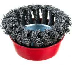 Щетка чашечная (75 мм; М14; витая 0.5 мм) для УШМ Elitech 1820.074400