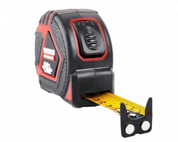 Рулетка Elitech HD 310403, 8 м, 25 мм, магнитный двусторонний зацеп, двусторонняя шкала, автостоп 