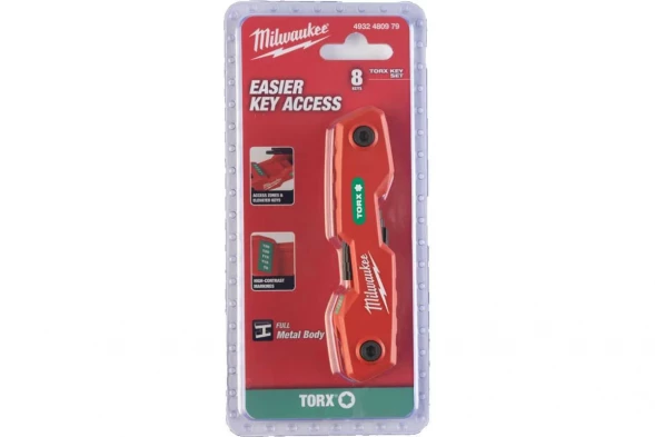 Набор из 8 складных Torx ключей Milwaukee T9-T40 