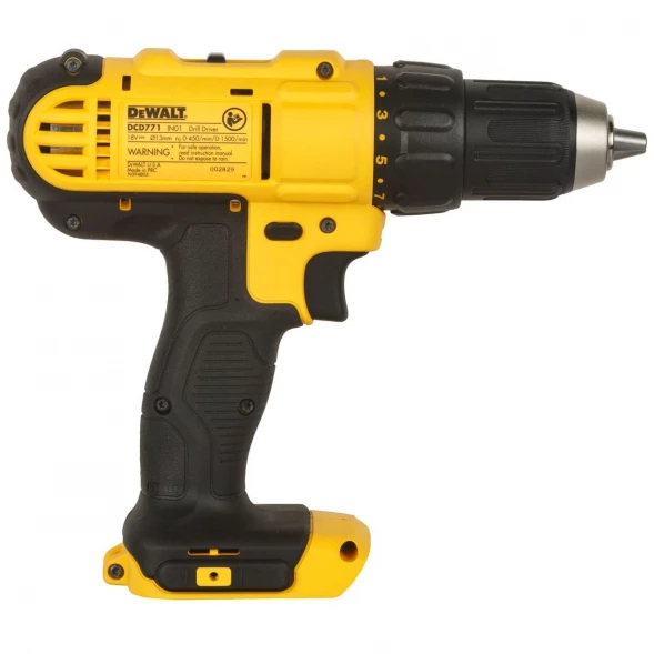 Дрель-шуруповерт аккумуляторная DEWALT DCD771D2, 18 В, 1500 об/мин, с 2 АКБ 2 Ач и ЗУ, в кейсе