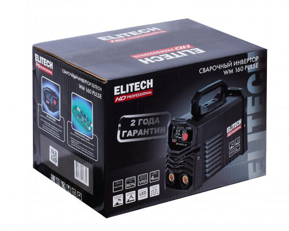 Инверторный сварочный аппарат Elitech HD WM 160 Pulse