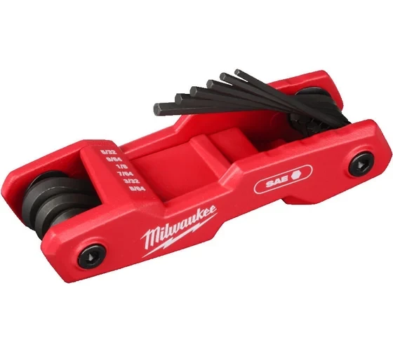 Набор из 9 складных HEX ключей Milwaukee дюймовых (5/64-1/4) 