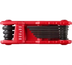 Набор из 9 складных HEX ключей Milwaukee дюймовых (5/64-1/4) 