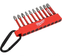 Набор бит Milwaukee, с карабином, 10 шт