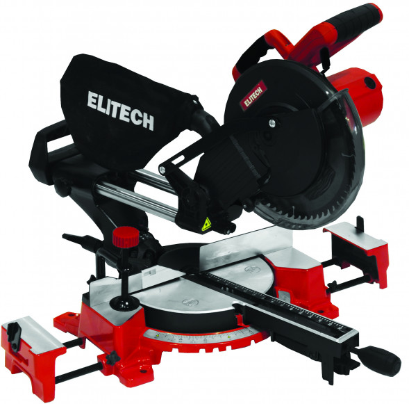 Пила торцовочно-усовочная Elitech ПТ 1825К (E2006.008.00) 