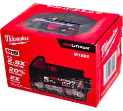 Аккумулятор M18 B5 (Li-Ion, 5 Ач) Milwaukee