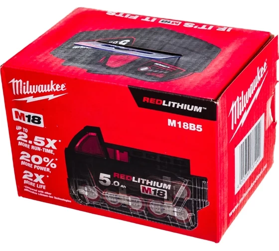 Аккумулятор M18 B5 (Li-Ion, 5 Ач) Milwaukee
