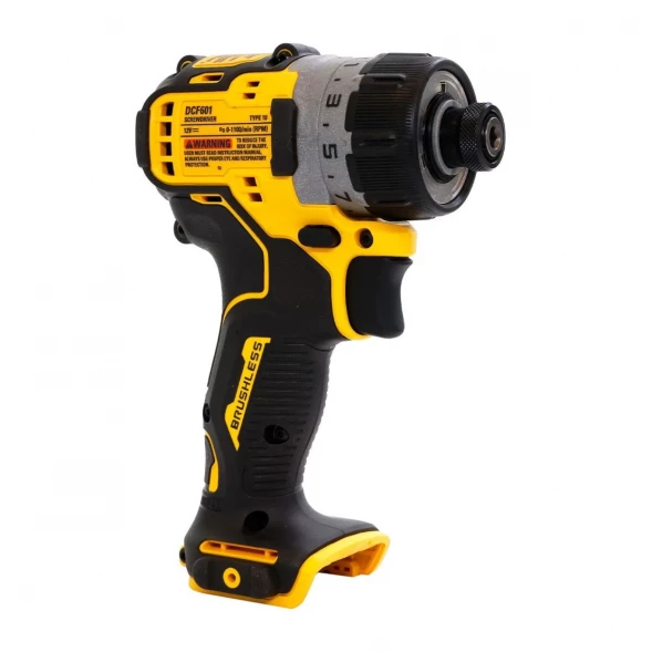  Шуруповерт аккумуляторный DEWALT DCF601N, 12 В, 8 Нм, без АКБ и ЗУ (DCF601N-XJ)