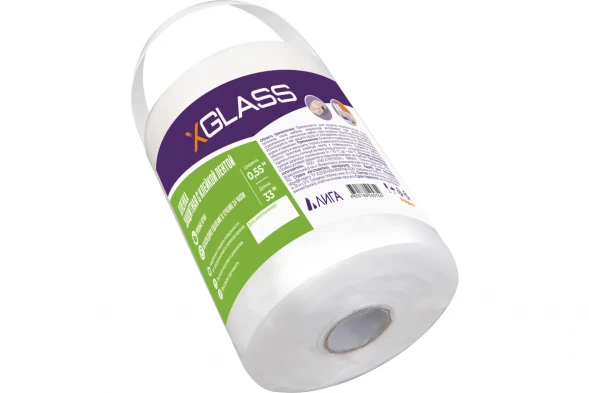 Пленка защитная с клейкой лентой Xglass 0,55х33 м