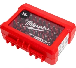Набор бит Milwaukee SHOCKWAVE, ударные, 32 шт