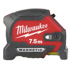 Рулетка магнитная Milwaukee PREMIUM MAGNETIC GEN III, с LED подсветкой, 7.5мх30мм
