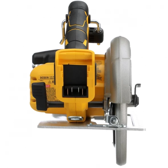 Дисковая пила аккумуляторная DEWALT DCS570NT, 18 В, 184 мм, 5500 об/мин, без АКБ и ЗУ, в кейсе TSTAK (DCS570NT-XJ)
