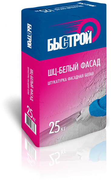 Штукатурка фасадная белая ШЦ-БЕЛЫЙ ФАСАД (25 кг)