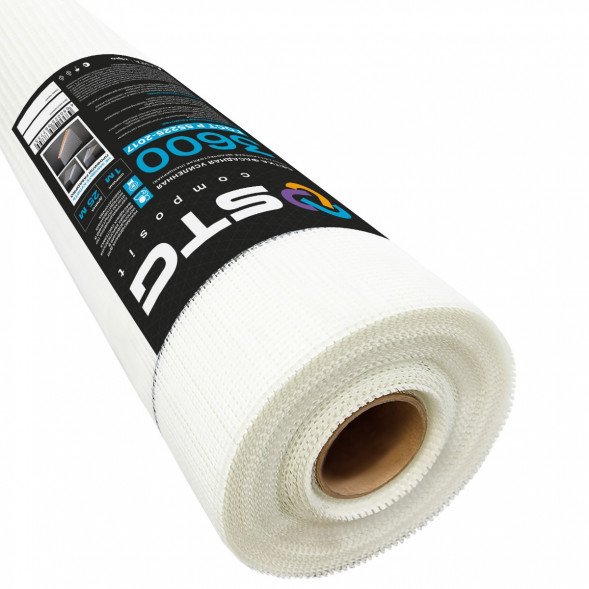 Стеклосетка панцирная STG Composit 3600, 320 г/м2  (соответствует ГОСТ Р 55225-2017)  1м х 25м