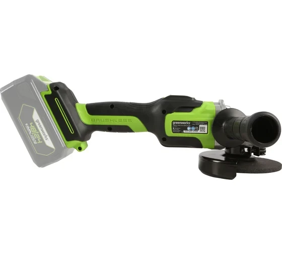 Углошлифовальная машина аккумуляторная Greenworks GD24AGK4 24V c 1хАКБ 4 Ач и ЗУ