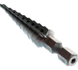 Сверло ступенчатое по металлу  Makita D-40082 (9 ступеней; 4-12 мм; HSS)