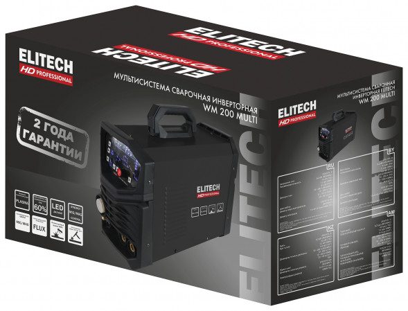 Инверторный сварочный аппарат Elitech HD WM 200 Multi