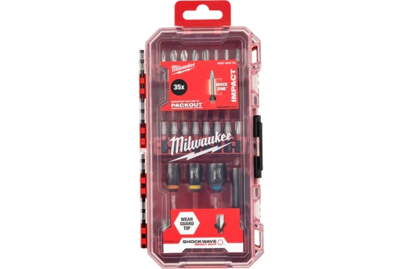 Набор бит Milwaukee SHOCKWAVE,  35 предметов 