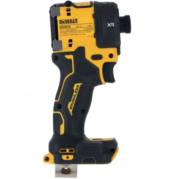 Шуруповерт аккумуляторный масляный DEWALT DCF870NT, 18 В, 56 Нм, 4200 уд/мин, без АКБ и ЗУ, в кейсе TSTAK (DCF870NT-XJ)