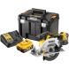  Дисковая пила аккумуляторная DEWALT DCS565P2, 18 В, 165 мм, 4950 об/мин, с 2 АКБ 5 Ач и ЗУ, в кейсе TSTAK (DCS565P2-QW)