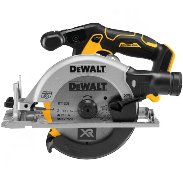  Дисковая пила аккумуляторная DEWALT DCS565P2, 18 В, 165 мм, 4950 об/мин, с 2 АКБ 5 Ач и ЗУ, в кейсе TSTAK (DCS565P2-QW)