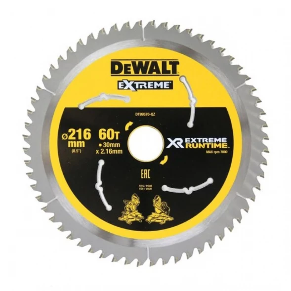 Диск пильный по дереву DEWALT DT99570, 216х30 мм 