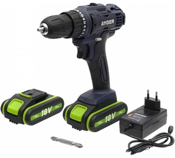 Дрель-шуруповерт аккумуляторная AYGER AP18C