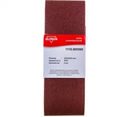 Лента шлифовальная на тканевой основе (3 шт; 100х610 мм; P60) Elitech 1110.005500