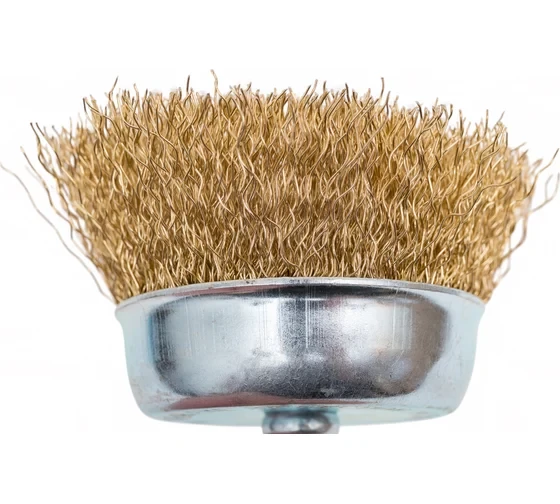 Щетка чашечная для дрели (75 мм; волнистая 0.35 мм) Elitech 1820.076200