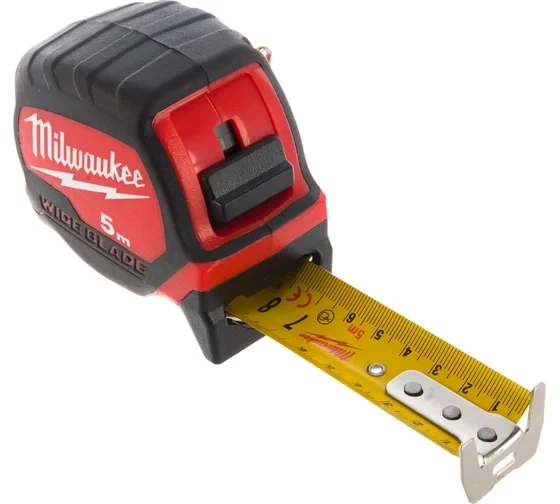 Рулетка Премиум с широким полотном Milwaukee, 5мх33мм