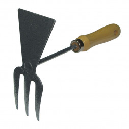 Мотыжка садовая Farina 93106, прямое лезвие 3 зубца, 250 мм