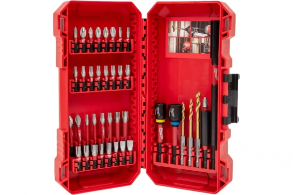 Биты Milwaukee SHOCKWAVE набор 40 предметов GEN III в пласт. кейсе 