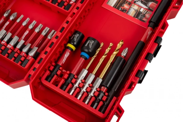 Биты Milwaukee SHOCKWAVE набор 40 предметов GEN III в пласт. кейсе 