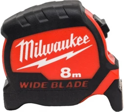 Рулетка Премиум с широким полотном Milwaukee, 8мх33мм