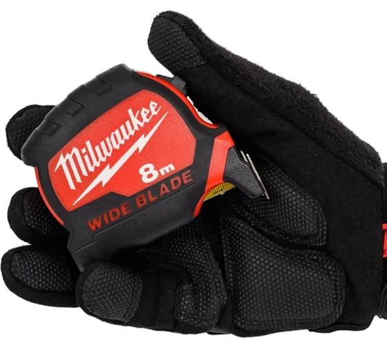 Рулетка Премиум с широким полотном Milwaukee, 8мх33мм