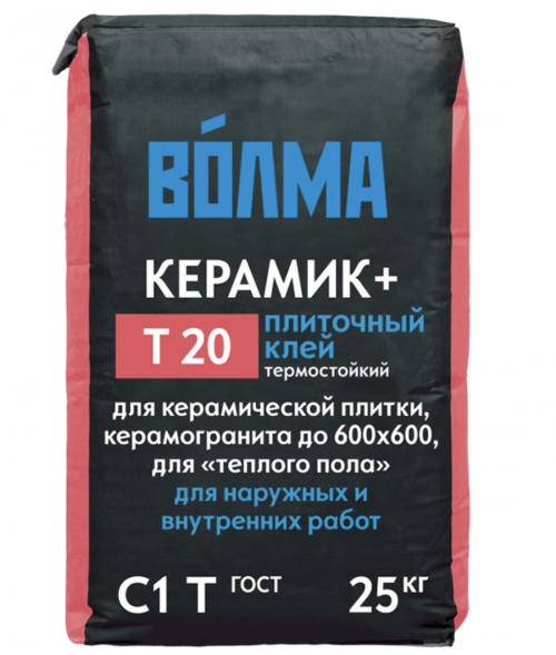 Клей для плитки Волма Керамик-плюс, 25 кг