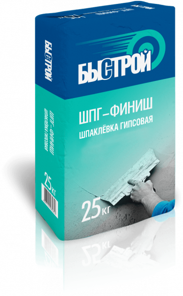Шпаклевка гипсовая финишная Быстрой ШпГ-финиш, 25 кг