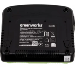 Быстрое зарядное устройство на 2 слота Greenworks G40UC8, 40V