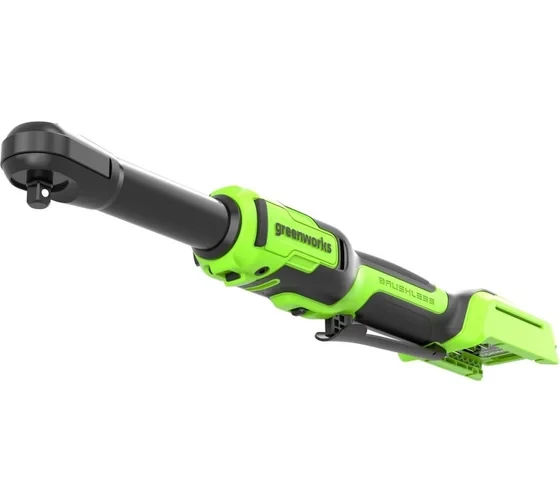Гайковёрт-трещотка удлиненная, редуктор 170 мм, аккумуляторная Greenworks 24V GD24RWX, бесщеточная, без АКБ и ЗУ, в сумке