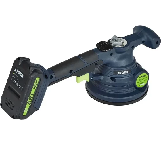 Виброприсоска для укладки плитки AYGER TLM20/50, аккумуляторная 
