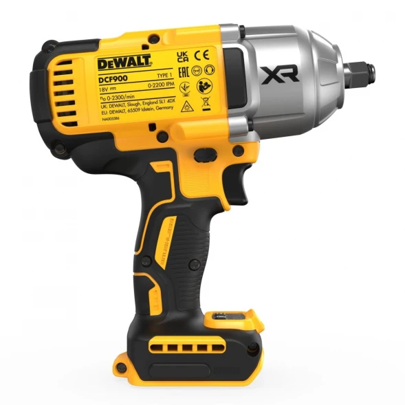 Гайковерт аккумуляторный DEWALT DCF900NT, 18 В, 1898 Нм, 2200 уд/мин, без АКБ и ЗУ, в кейсе TSTAK