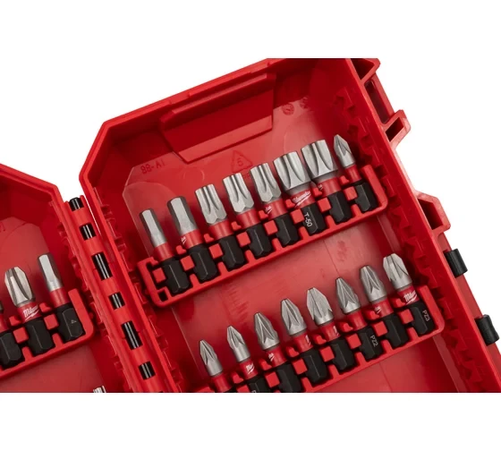 Биты Milwaukee SHOCKWAVE набор 56 предметов GEN III в пласт. кейсе 