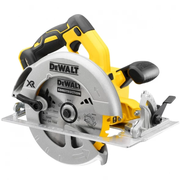 Дисковая пила аккумуляторная DEWALT DCS570P2, 18 В, 184 мм, 5500 об/мин, с 2 АКБ 5 Ач и ЗУ, в кейсе TSTAK (DCS570P2-QW)