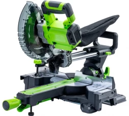 Пила торцовочная 216x30 мм с протяжкой аккумуляторная Greenworks 24V GD24MS216, бесщеточная, без АКБ и ЗУ