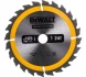 Диск пильный по дереву DEWALT CONSTRUCTION DT1934-QZ, 165х20х1.2 мм 